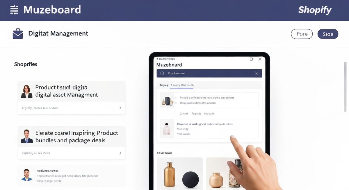 Application Muzeboard histoires collections inspiration Shopify