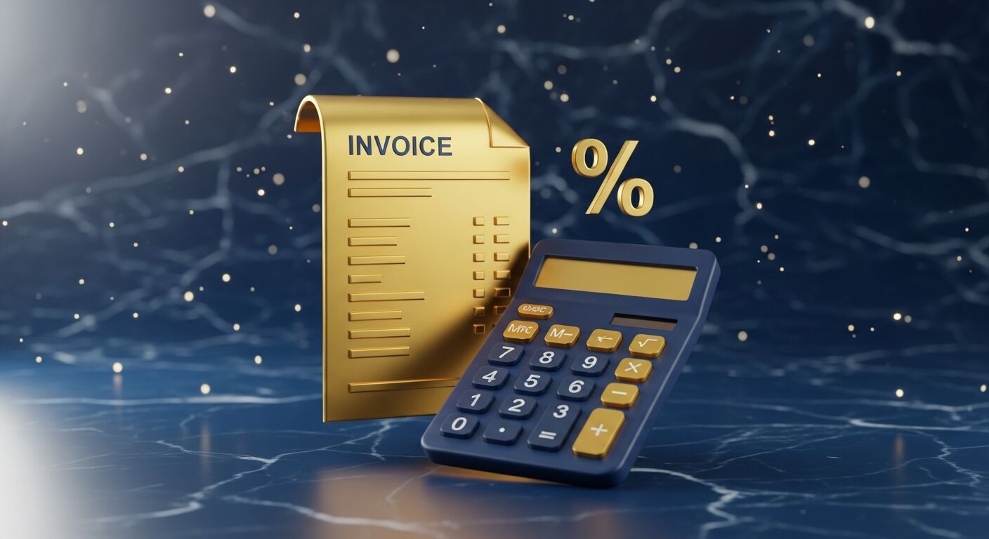 Facturation comptabilité navy gold facture calculatrice TVA micro-entreprise