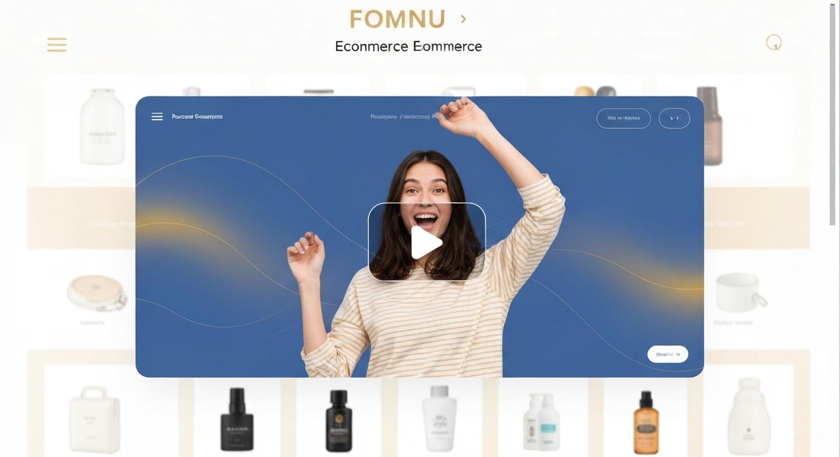 exemple site e-commerce avec vidéo