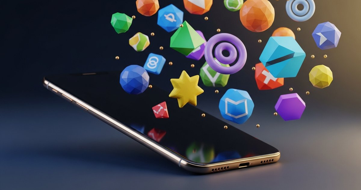 Stack d'applications Shopify accumulées autour d'un smartphone, illustration du coût caché des apps Shopify