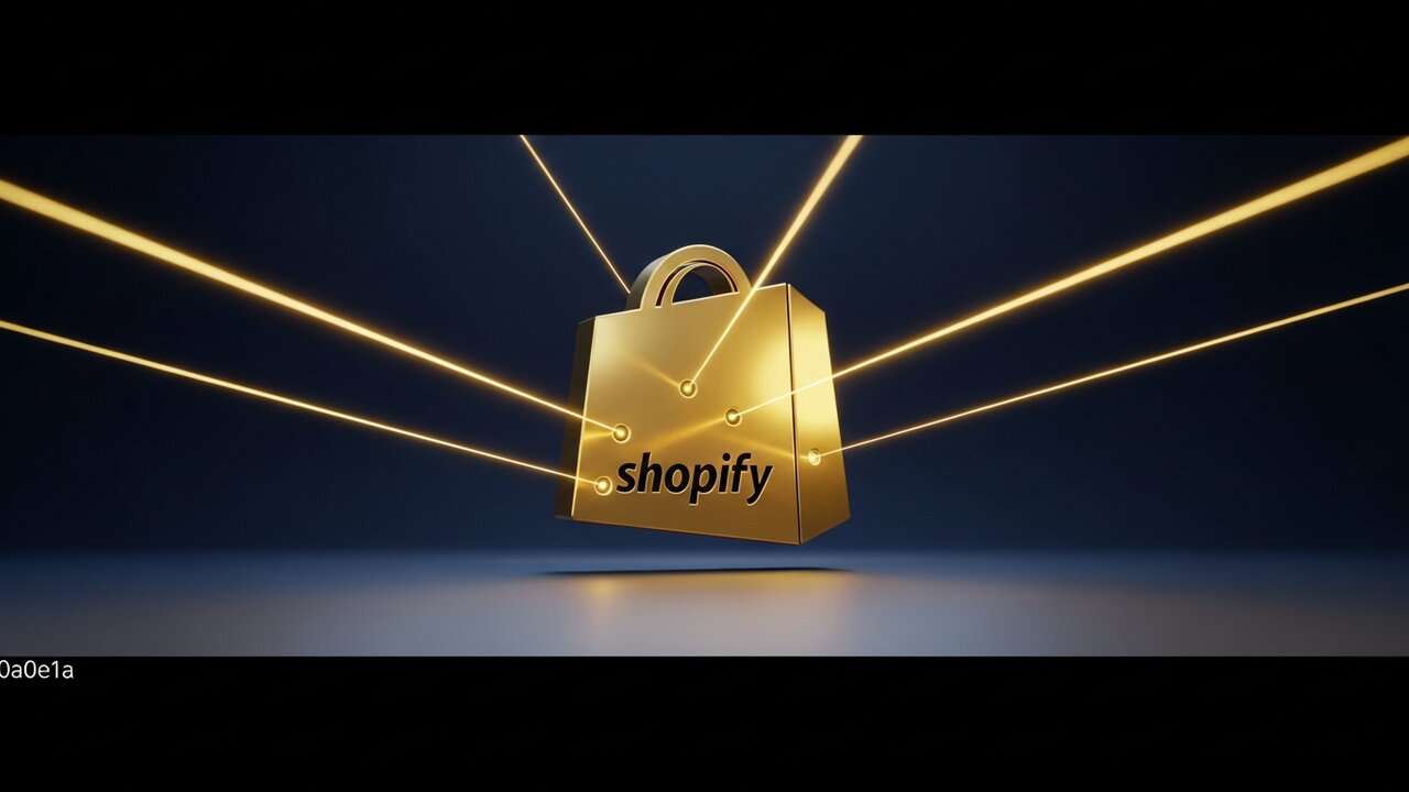 Sac Shopify doré scanné par lasers : audit SEO Speed Ecom