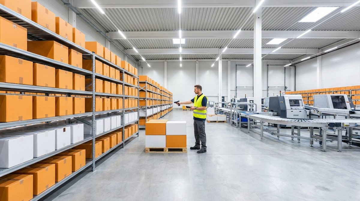 Entrepôt logistique européen organisé — fournisseur dropshipping avec expédition rapide en 3 à 7 jours vers la France