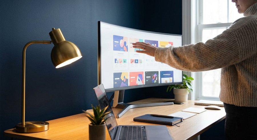 Choix d'un thème Shopify sur écran