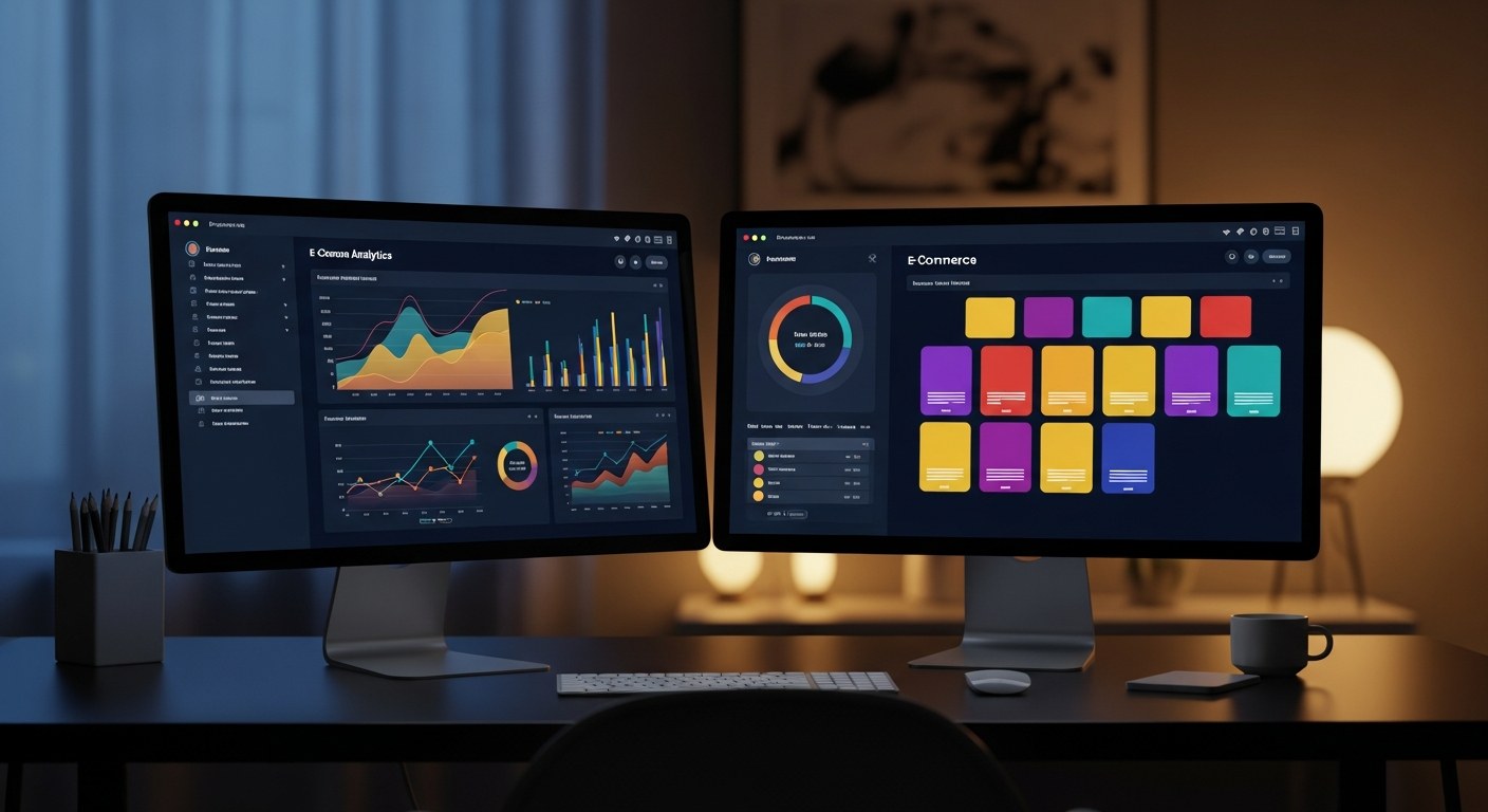 Dashboard Minea sur écran avec données produits gagnants TikTok et Meta Ads