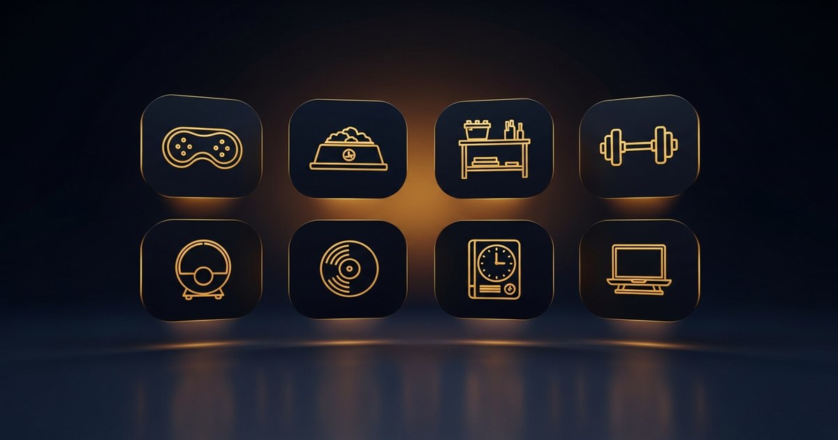 7 niches e-commerce rentables 2026 : icônes produits sur fond sombre avec accents dorés Speed Ecom