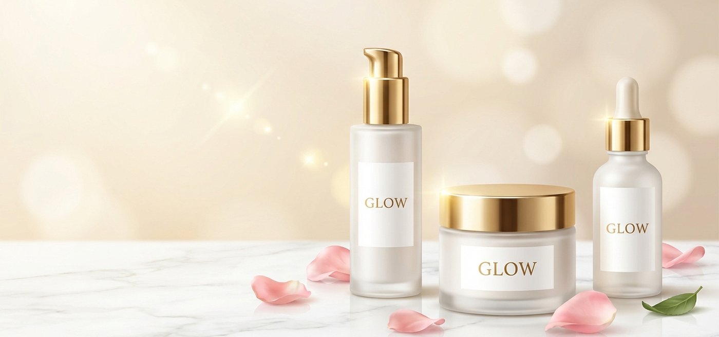Section banner produits skincare Speedfly, mise en scene lifestyle